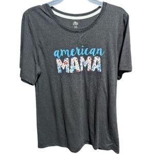 CELEBRATE PATRIOTIC women's american MAMA t shirt size Small (4/6) W-124